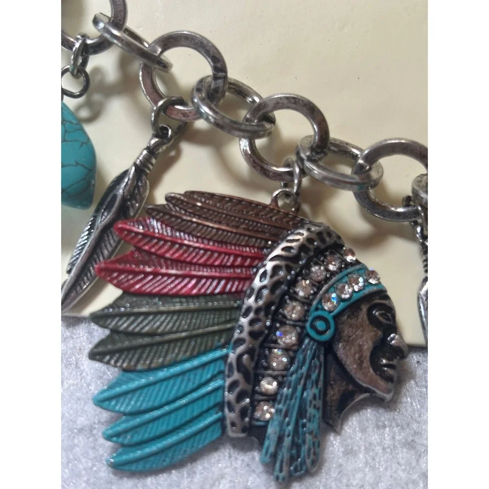 #10. Native American Charm Stretch Bracelet